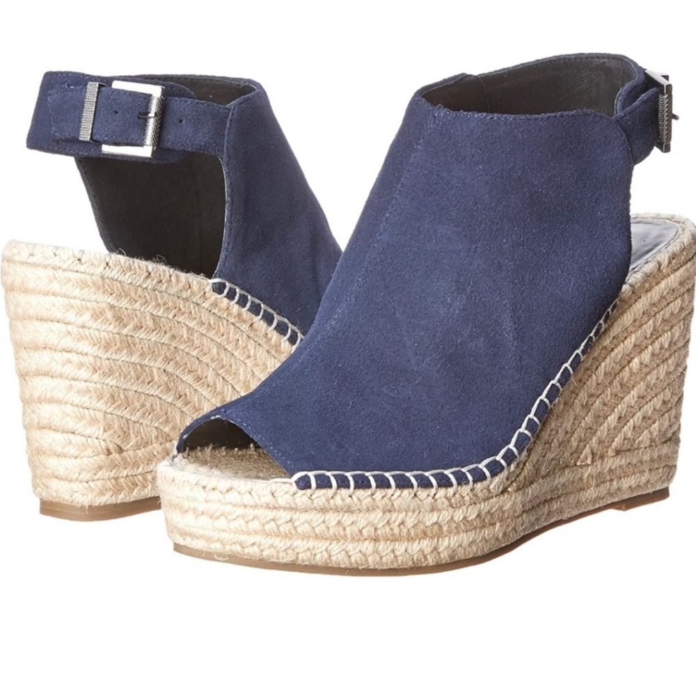 Kenneth Cole Olivia Wedge-Navy Blue